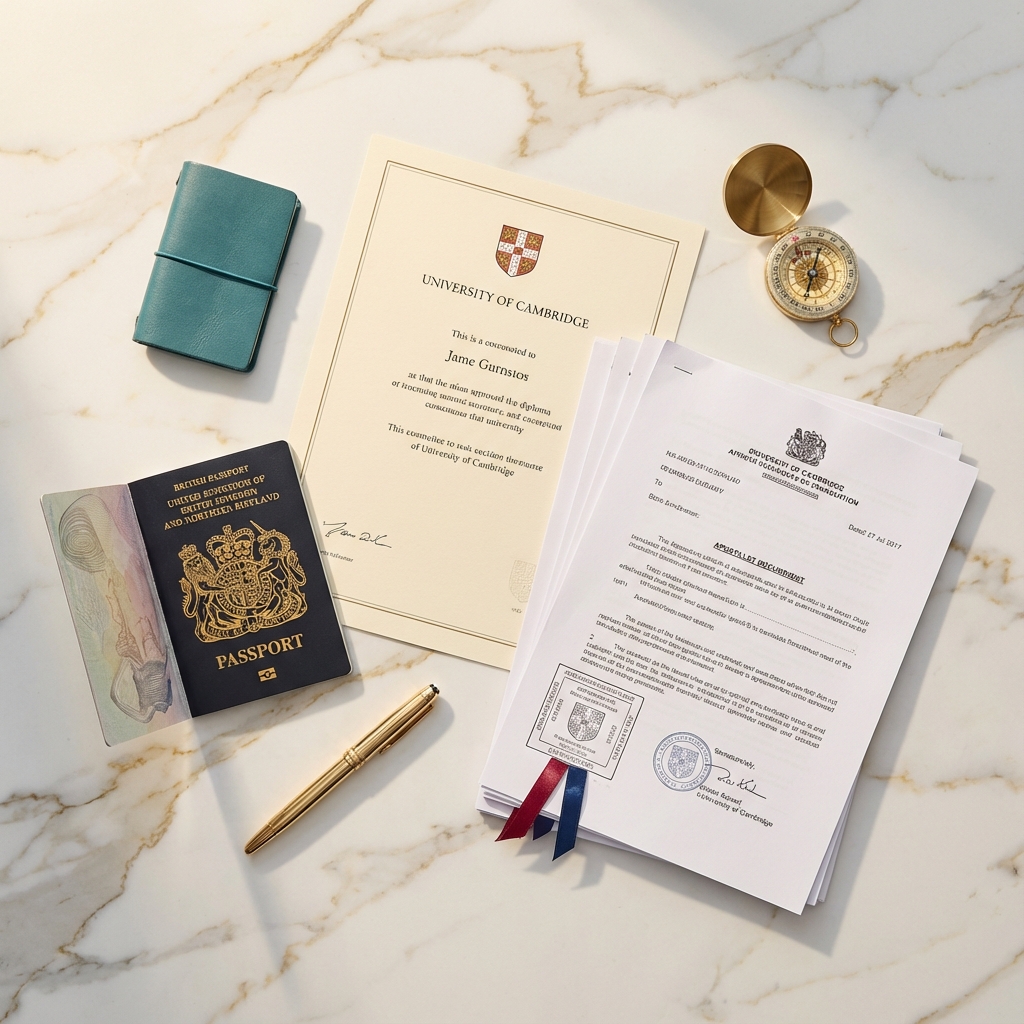 Organização de documentos para revalidação